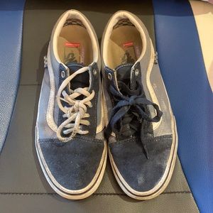 Old School Navy Vans - (Suede) Heavily Worn (NO BOX)